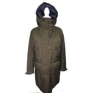 66 North Snaefell Women’s Parka SE Green Coat Jacket Size Large Hooded